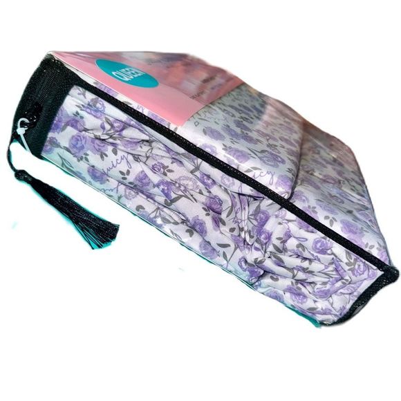 **SOLD** Juicy Couture Home 6 Piece Purple Floral Print Queen Size Sheet Set - Picture 5 of 12